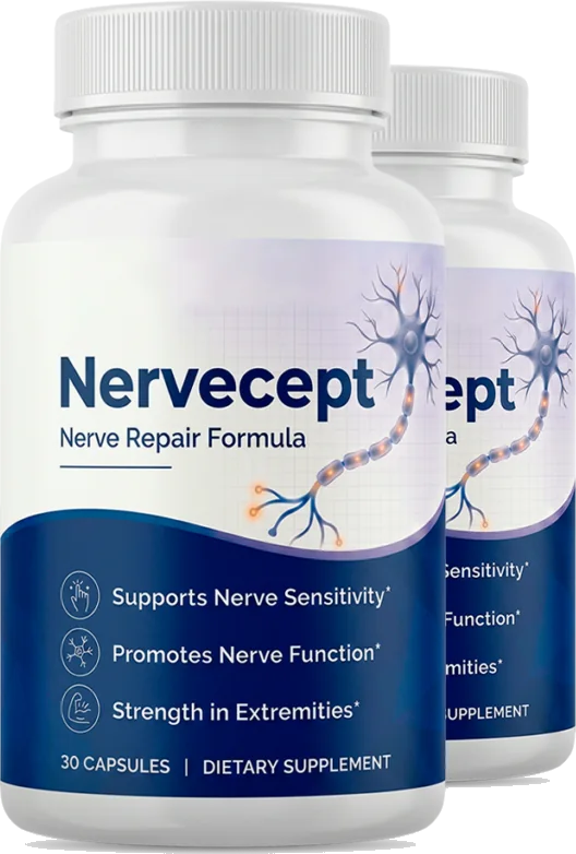 2 Bottles of Nervecept nerve care support capsules